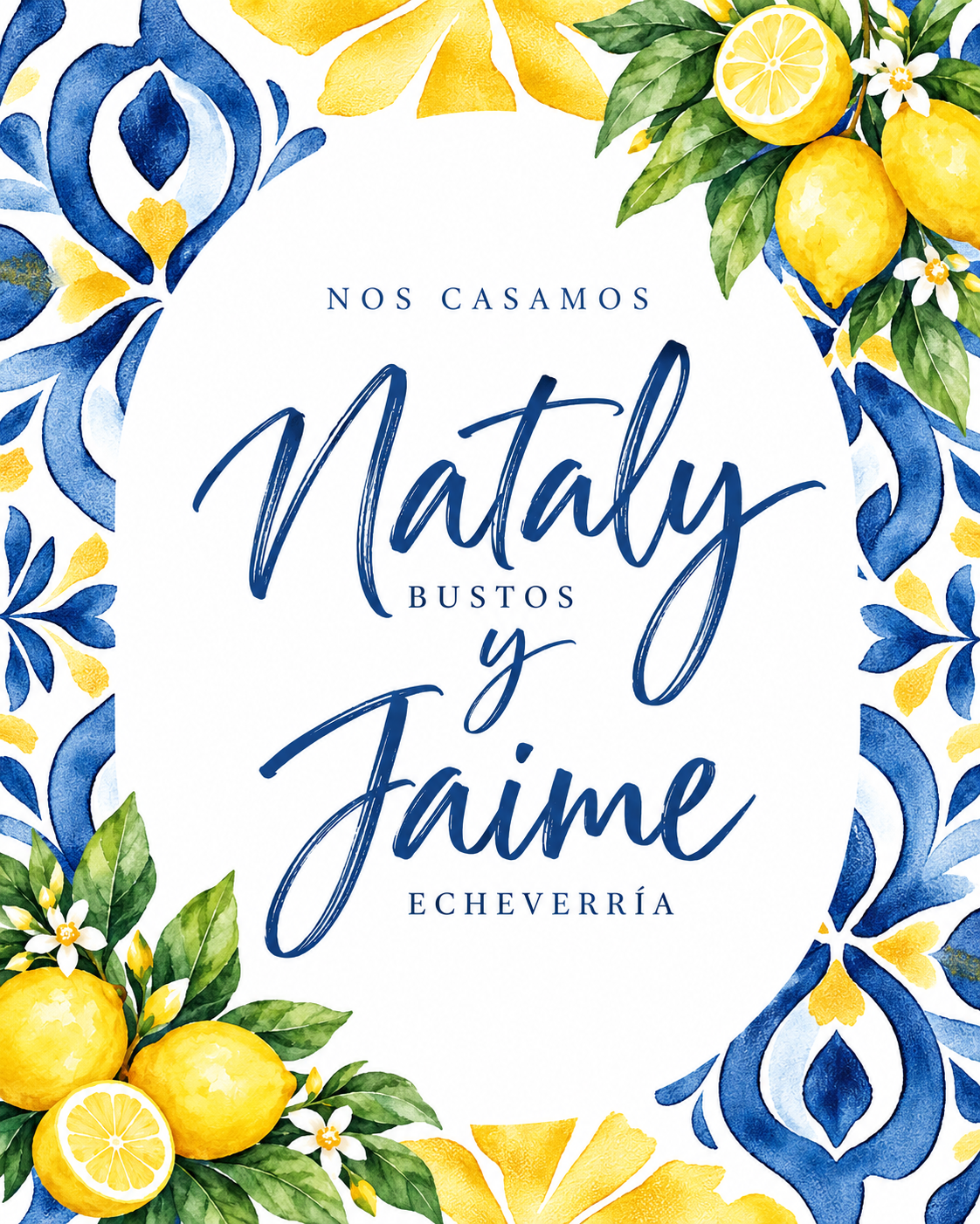 Nos casamos: Nataly Bustos y Jaime Echeverría